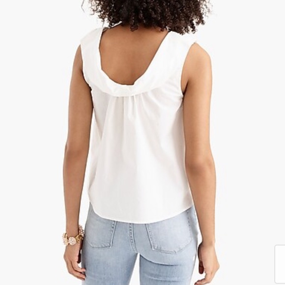 J Crew 100% cotton white tank top, size S - Picture 3 of 4